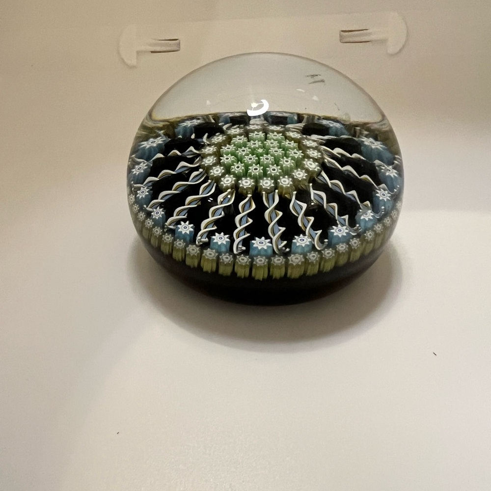 Perthshire Cireff Milefiore Scotland Colorful Glass Paperweight - Picture 3 of 8